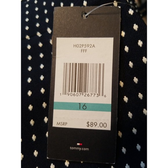 Tommy Hilfiger Suit Separates Black & White Polka Dot Size 16 Dress Pants - Picture 4 of 9